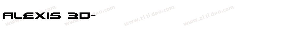 Alexis 3D字体转换